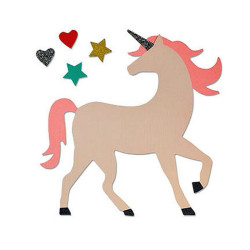 Fustella Sizzix Bigz Unicorn by Samantha Barnett