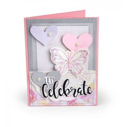 Fustella Sizzix Framelits Let's Celebrate con timbri