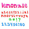 Fustella Sizzix BIGz XL Lemonade Alphabet lowercase