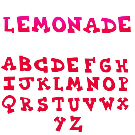 Fustella Sizzix BIGz XL Lemonade Alphabet uppercase