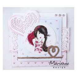 Fustella metallica Marianne Design Creatables Rope with heart