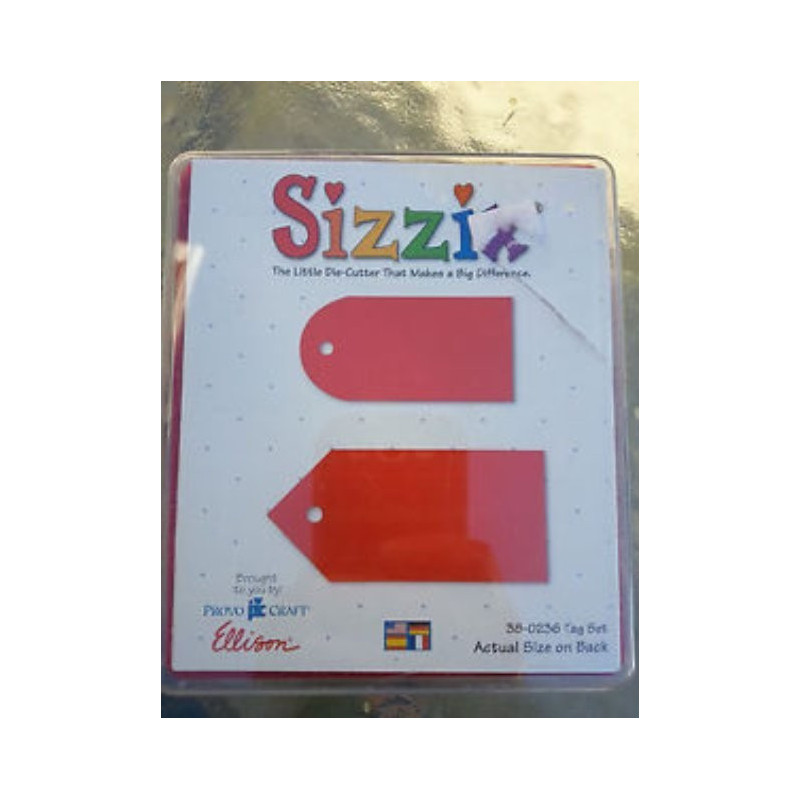 Fustella Sizzix Bigz 38-0236 Tag Set