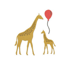 Fustella Sizzix Thinlits Giraffes