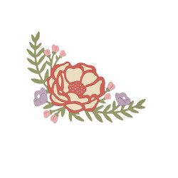 Fustella Sizzix Thinlits Pretty Peony