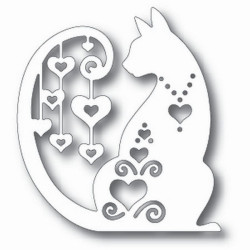 Fustella metallica Tutti Designs Fancy Hearted Cat