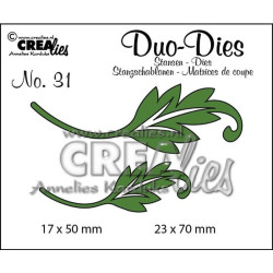 Fustella metallica Crealies Duo Dies 31 Leaves 1