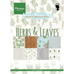 Carta da scrapbooking Marianne Design Bloc Herbs & leaves