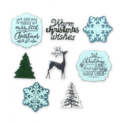 Fustella Sizzix Framelits Christmas is here by Katelyn Lizardi