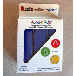 Fustella Sizzix Doodle Dots Alfabeto maiuscolo