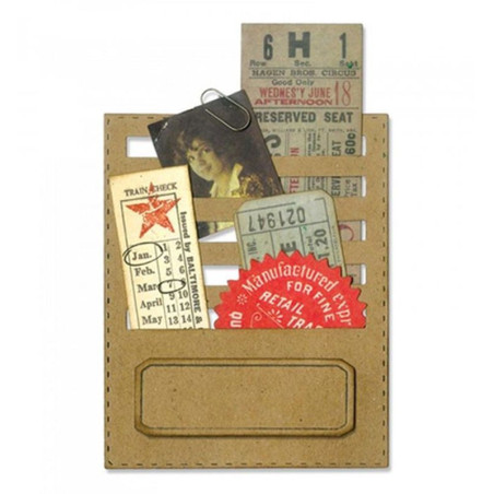 Fustella Sizzix Thinlits Stitched Slots by Tim Holtz