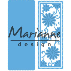 Fustella metallica Marianne Design Creatables Anja's flower rectangle