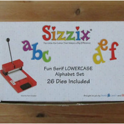 Fustella Sizzix Fun Serif Lowercase minuscolo