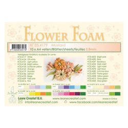 Fommy Leane Creatief per fiori 0,8 mm in fogli A4 10 pezzi colore Mostarda