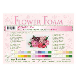 Fommy Leane Creatief per fiori 0,8 mm in fogli A4 10 pezzi colore Pink