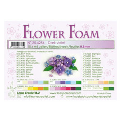 Fommy Leane Creatief per fiori 0,8 mm in fogli A4 10 pezzi colore Viola scuro