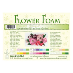 Fommy Leane Creatief per fiori 0,8 mm in fogli A4 10 pezzi colore Verde Moss