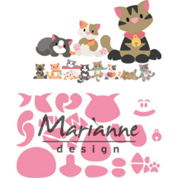 Fustella metallica Marianne Design Collectables Eline's kitten