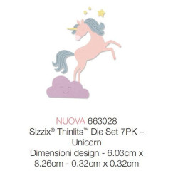 Fustella Sizzix Thinlits Unicorn