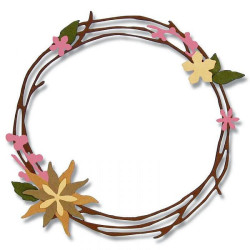 Fustella Sizzix Thinlits Pretty Wreath by Pete Hughes