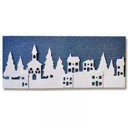 Fustella Sizzix Thinlits Landscape Border by Pete Hughes