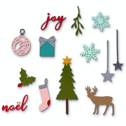 Fustella Sizzix Thinlits Festive Set by My Life