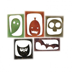 Fustella Sizzix Thinlits halloween hangouts