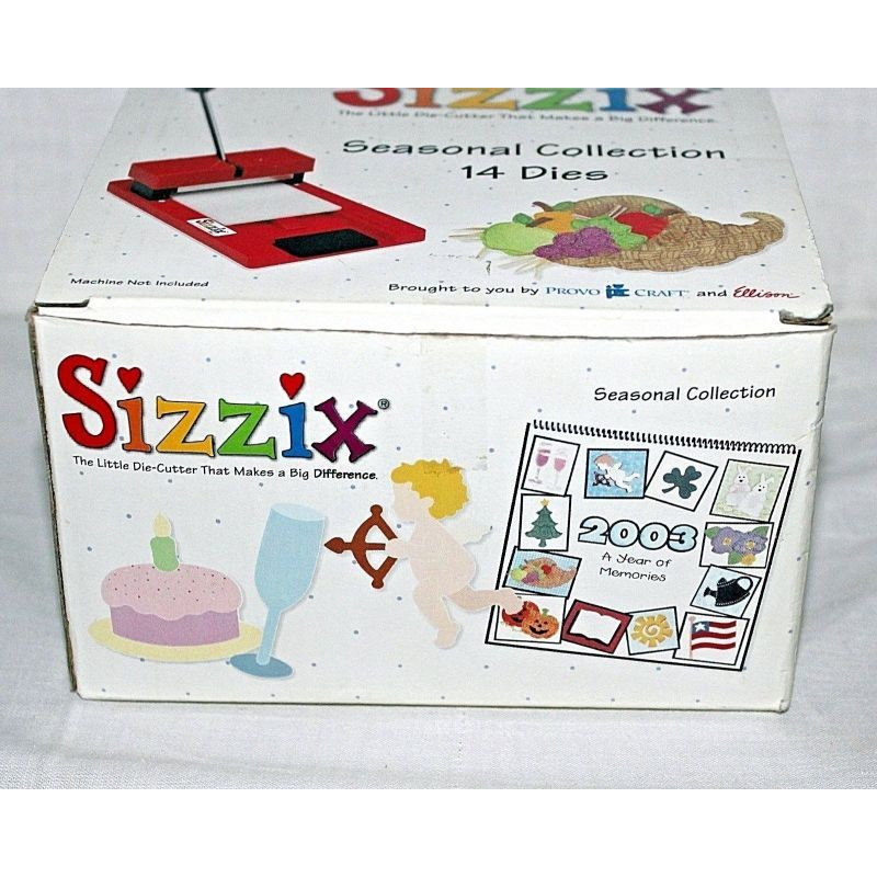 Fustella Sizzix Originals Green Seasonal Collection 14 fustelle