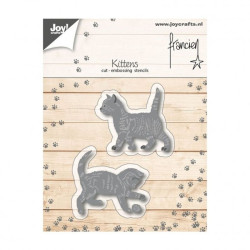 Fustella metallica Joy! Crafts Cutting & Embossing 3D Franciens kittens