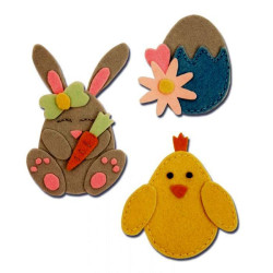 Fustella Sizzix BIGz L Bunny Chick and Egg