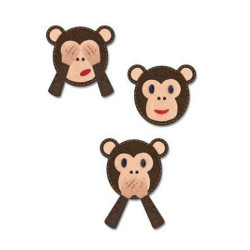 Fustella Sizzix Bigz Emoji Monkey