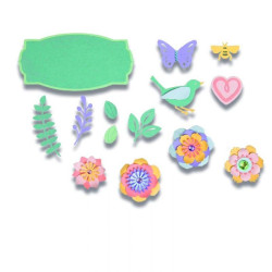 Fustella Sizzix Thinlits Spring Things