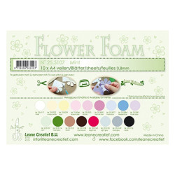 Fommy Leane Creatief per fiori 0,8 mm in fogli A4 10 pezzi colore Mint