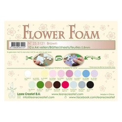 Fommy Leane Creatief per fiori 0,8 mm in fogli A4 10 pezzi colore Brown