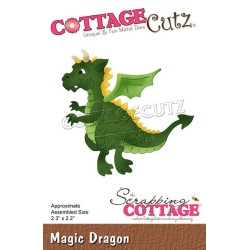 Fustella metallica Cottage Cutz Magic Dragon