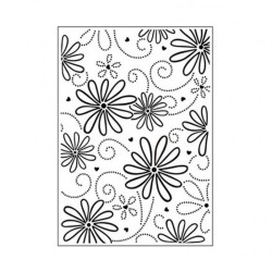 Embossing Darice folder petal