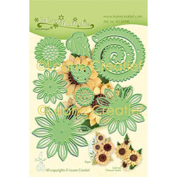 Fustella metallica Leane Creatief 019 Sunflower 3D cut and embossing die