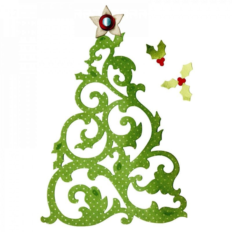 Fustella Sizzix Thinlits Albero di Natale