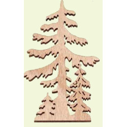 Alberi in legno 10 cm 2 pezzi