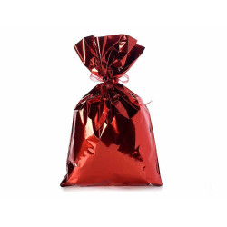 Busta metallizzata rosso lucido 30x50 cm