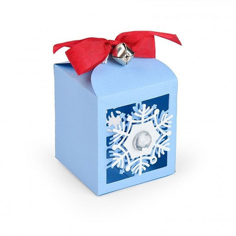 Fustella Sizzix Thinlits snowflake favor box