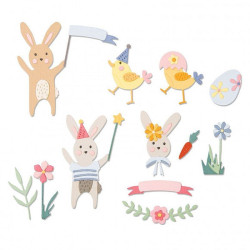 Fustella Sizzix Thinlits Easter celebration