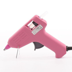 Pistola per colla a caldo mini rosa