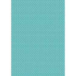 Tessuto 100% cotone 45x50 cm retro blue vintage