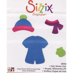 Fustella Sizzix Bigz Set vestiti invernali bimba bambola