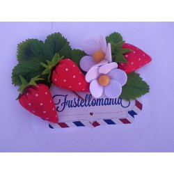 Fustella L Fragola fiore e foglia