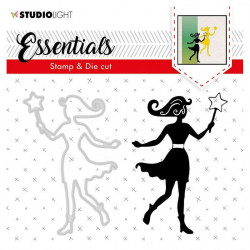 Fustella metallica e timbri Studio Light stamp & die cut Essentials nr.45