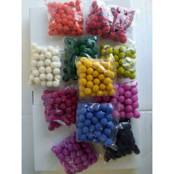 Palline in feltro 10mm 50 pezzi colore a scelta