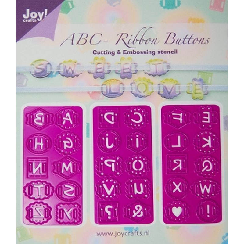 Fustella metallica Joy! Crafts ABC Ribbon buttons