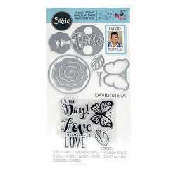 Fustella Sizzix Framelits Set con Timbri - Cupcake Topper by David Tutera