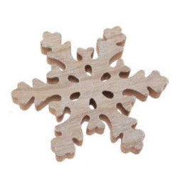 Fiocco di neve in legno 20x2 cm